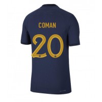 Pánský Fotbalový dres Francie Kingsley Coman #20 MS 2022 Domácí Krátký Rukáv